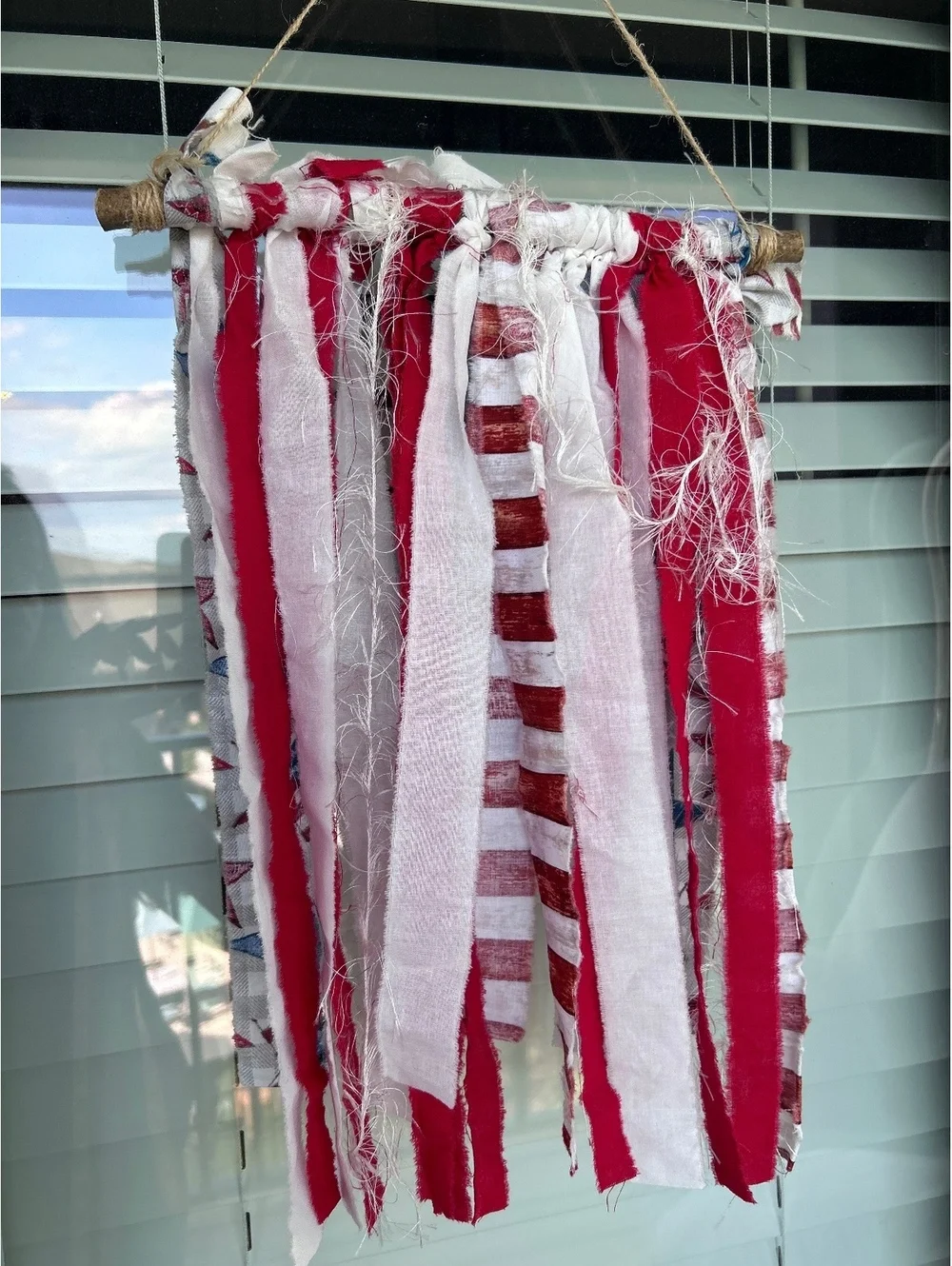 Handcrafted Patriotic American Flag Wall Hanging Decoration